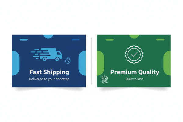 BANNER FOR SHIPING AND PRODUCT QUALITY